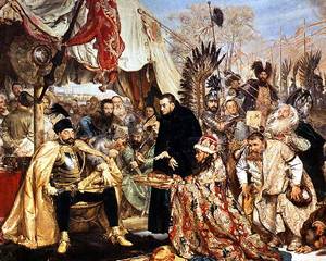 Batory at Pskow - Painting by Jan Matejko